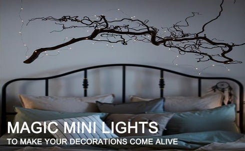 2 Pack 33ft 100 8 Beingreat USB Plug-in Fairy Lights, Mini LED Copper String Lights with Modes, USB Starry Lights