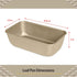 Glad Nonstick Loaf Baking Pan - Heavy Duty Metal Bakeware for Bread and Cakes, 9.5 x 5.5 x 3 inches