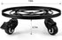 12" AMAGABELI GARDEN & HOME Metal Plant Caddy Heavy Duty Plant Stand with Wheels Wrought Iron Potted Brake Flower Pot