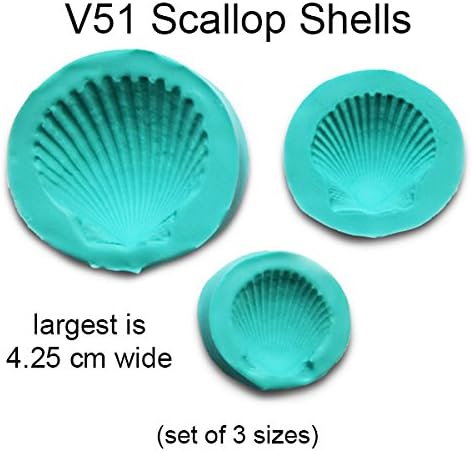 Scott Clark Woolley Scallop Shell Molds - Set of 3