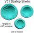 Scott Clark Woolley Scallop Shell Molds - Set of 3