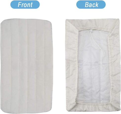 Luxiv Indoor Air Conditioner Cover - White Window Unit Protection, Anti-Rust Adjustable Cover with Free Elastic Straps