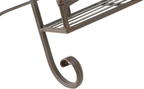 Tripar Swirl Design Metal Cookbook Stand, Adjustable Free-Standing Holder for Tablet, iPad, and Cookbooks