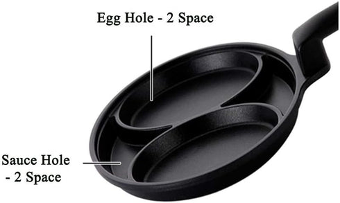 2 Space Non-Stick Coated Egg Pan