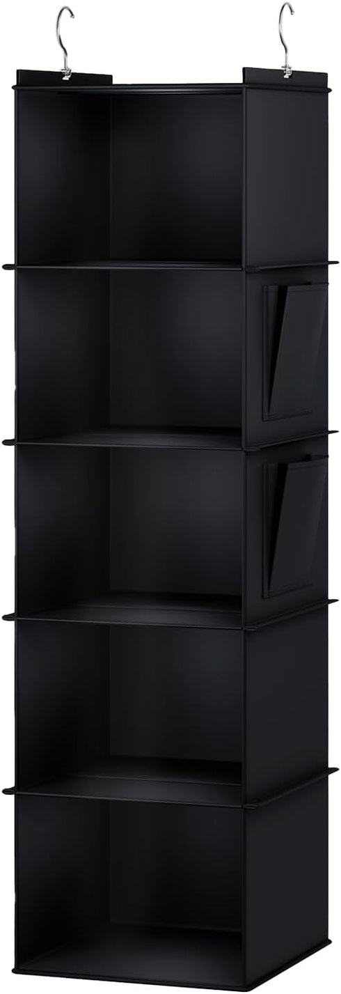 Closet 5-Shelf Closet YOUDENOVA Hanging Organizer, Hanging Storage Shelves, Black