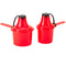 The Scoopie Supplement Container - Long Handle Scoop and Funnel System for Post Workout Protein, 2 Pack, RED