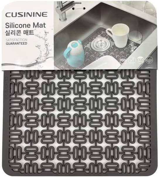 Silicone Sink Protectors for Kitchen Sink, Dish Drying Mat, Flexible and Heat Resistant Protector for Stainless Steel