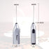 Handheld Milk Frother with Stainless Steel Whisk, Portable Foam Maker for Morning Coffee, Latte, Cappuccino (Silver)