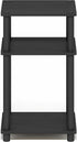 3-Tier Furinno Turn-N-Tube Side Table, End Table with Open Shelf, Toolless Assembly Night Stand, Bedside Table