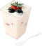 HOMIP 60Pack 5oz Plastic Dessert Cups with Spoons (No Lids) Ideal for