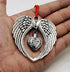 JUPPE Memorial Sympathy Gift - Angel Wings Christmas Ornament Decoration - A Piece of My Heart Lives in Heaven
