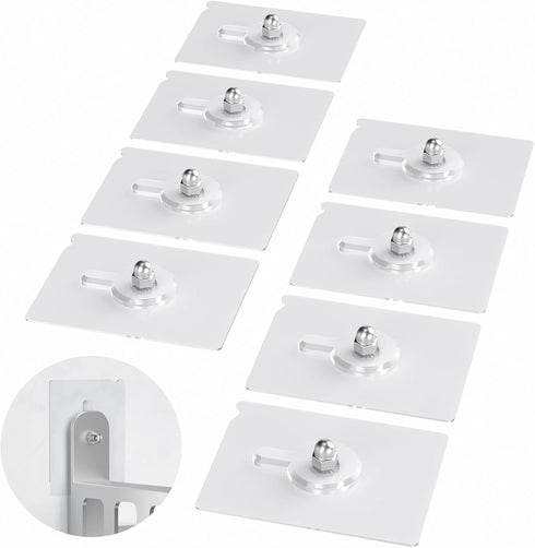 Wall Mounted Shoe Rack Accessories SMA01, Sticky Mounts, Adhesive Base,Locked by Nuts