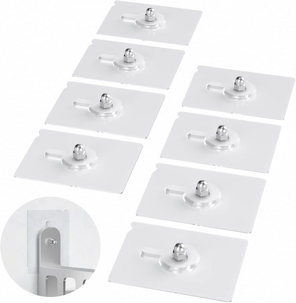 Wall Mounted Shoe Rack Accessories SMA01, Sticky Mounts, Adhesive Base,Locked by Nuts