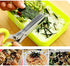 Herbal Scissors Stainless Steel 5 Blade Kitchen Scissors, Mince Fresh Herbs & Leafy Greens, Green