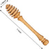 Bitbat 7.1 Inch Beech Wooden Honey Dipper Stick, Wooden Honey Spoon for Honey Jar, Perfect Honey Stirring Tool, Unique