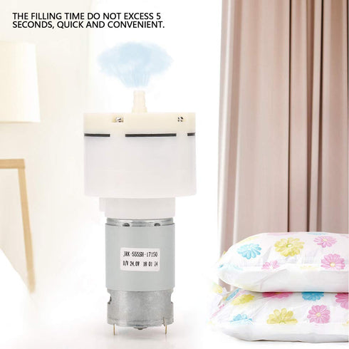 Mini Vacuum Pump, DC 24V Low-Noise Air Suction Pump, 24V Mini Pump with 13.0 L/min Flow Rate