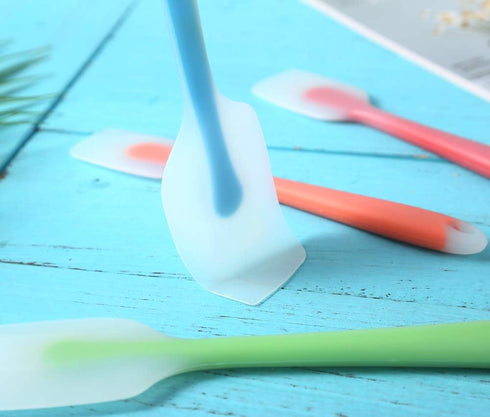 Silicone Spatula Set of 4 - Heat Resistant Flexible Kitchen Utensils with Stainless Steel Core, BPA Free, Dishwasher