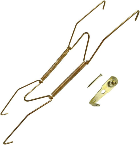 Plate Hangers for Wall 8 Inch Decorative Dish Display Holder with Installation Hooks, 5 Pack