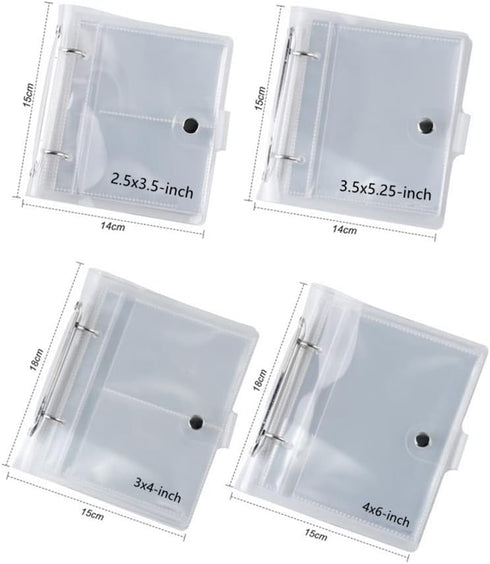 4x6 Photo Sleeves Photo Flip Book for 100 Pictures, Waterproof Pocket Holder for Recipe Cards
