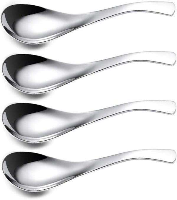 Stainless Steel Spoon Set of 4, Light Weight, Small Size, Suitable for Toddlers