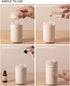 Portable Car Diffusers for Essential Oils, 7 Color Mini Humidifier, USB Diffuser for Office and Bedroom, Black