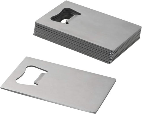 Ramddy Stainless Steel Credit Card Size Beer Bottle Opener, 10 Pcs