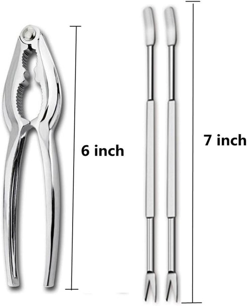 Seafood Crackers Tools, Crab Nut Lobster Crackers Opener, Kitchen Kits Pack of 9