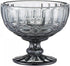 Vintage Line Embossed Glass Footed Dessert Bowl, Ice Cream Bowl, 10 Oz for Home Party