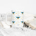 Celestial Bee Pattern Ceramic Coffee Mug, Honeycomb Moon Stars Tea Cup, Gift for Women Friend