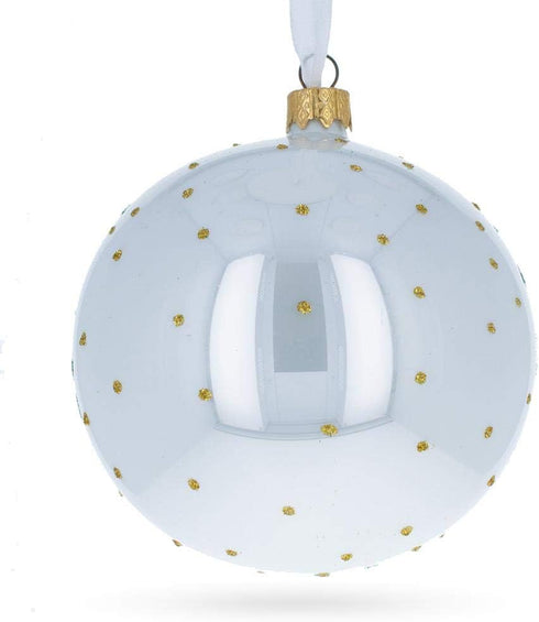 Panda Bears on Tree Branch Glass Ball Christmas Ornament, 4 Inches