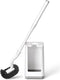 BKCOYSJ Toilet Bowl Brush and Holder Sturdy Plastic Long Handled Toilet Brushes for