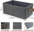 Pack of 3 Large Capacity Storage Bins, Sturdy Foldable Storage Boxes for Organizing Clothing, Sheets, Toys, Books -