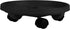 Bloem 12" Black Round Planter Pot Caddy with Wheels, 75lb Capacity
