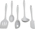 Chef Craft Premium Silicone Kitchen Tool Set, 5 Piece, Gray