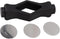 Front Load Washer Door Prop, Flexible Mouth Shape Stopper to Prevent Accidental Closing, 3 Adhesive Sheets (Black)