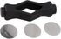 Front Load Washer Door Prop, Flexible Mouth Shape Stopper to Prevent Accidental Closing, 3 Adhesive Sheets (Black)
