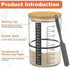 Pro Sourdough Bread Starter Kit - 34 oz Jar with 5 Unique Features for Perfect Sourdough Bread & Starter Kit
