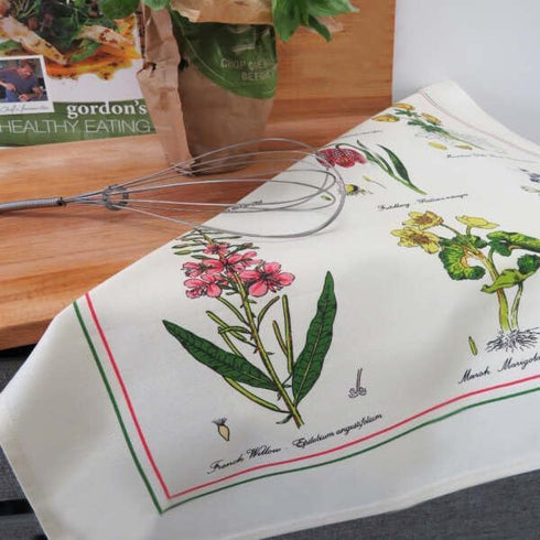 Samuel Lamont Botanic Garden Kitchen/Tea Towel, 100% Cotton, Imported from UK