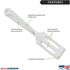 Rada Cutlery Serverspoon (R116), Slotted Stainless Steel Face, 3.5"x1.6", Made in USA