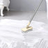 LandHope Long Handled Scrub Brush, Rotatable Brush Head for Bathroom, Kitchen, and Tile Cleaning (Beige)