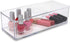 Isaac Jacobs Clear Acrylic Rectangular Stackable Storage Organizer, 9" L x 3.5" W x 2.5" H, Multi-Functional