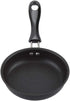 12cm Mini Round Frying Pan for Frying Eggs, Iron Coating Kitchen Cookware, Household Small Kitchen Cooker, Black