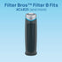 Filter Bros Carbon Filter B 4-Pack Replacement for GermGuardian AC4825 AC4900CA