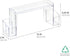 43130 12" 3" 5.25", iDesign - Med+ Plastic High Rise Bathroom Medicine Cabinet Organizer, for Vanity, Prescriptions