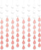 Baby Shower Decorations for Girl - Pink Party Hanging Raindrop Garland, Wedding Supplies, Birthday Banners Decor Set