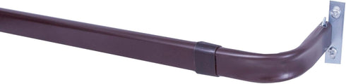Kenney 514 Single Curtain Rod - 28 to 48-Inch, Espresso