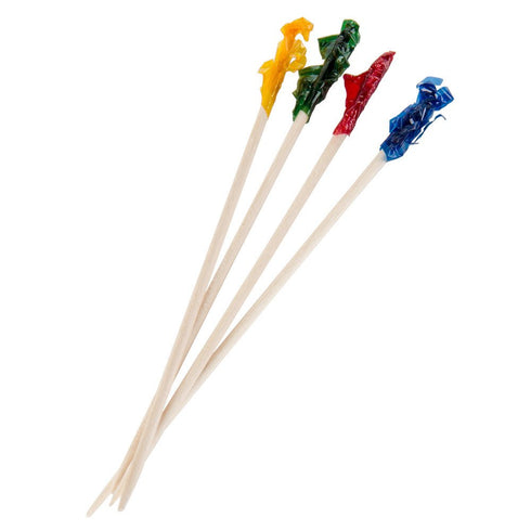 Perfect Stix FP4-200ct Sandwich Frill Picks - 4", Assorted (Pack of 200)