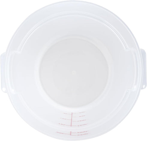 Restaurantware-Met Lux 22 Quart Food Storage Container - Translucent Storage Container with Red Volume Markers
