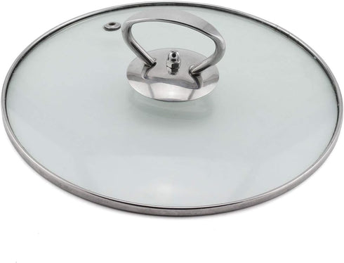 Universal Pot Lid Cover Knob Handle, Stainless Steel Replacement with Mounting Screws and Silicone Washer