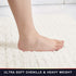Walensee Bathroom Rug, Non Slip Bath Mat (24x17 Inch Ivory), Water Absorbent Super Soft Chenille for Shower Floor